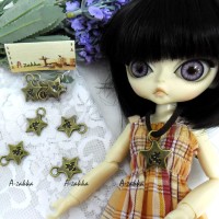 Bjd Necklace Pendant Mini Star Antique Brass 5pcs NDB017CPR Bjd Necklace Pendant Mini Star Antique Brass 5pcs NDB017CPR