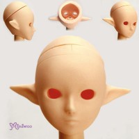 HD-PB-2703N Obitsu 1/6 Doll Body Eye Hole Pixy Ear Head Natural HD-PB-2703N Obitsu 1/6 Doll Body Eye Hole Pixy Ear Head Natural