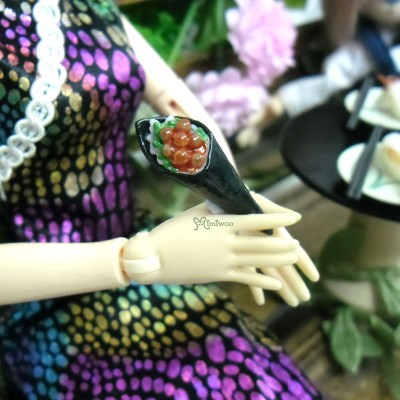 1/6 Bjd Japanese Food Mini Sushi Temaki Ikura TPS018RAE 1/6 Bjd Japanese Food Mini Sushi Temaki Ikura TPS018RAE