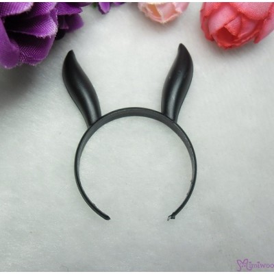 1/6 Bjd Doll Miniature Mini Bunny Ear Black TPS126BBLK 1/6 Bjd Doll Miniature Mini Bunny Ear Black TPS126BBLK