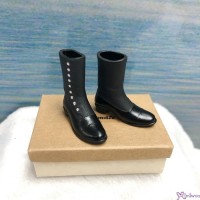 818082 Sekiguchi Momoko 1/6 Size Plastic Doll Shoes - Button Up Boots Black 818082 Sekiguchi Momoko 1/6 Size Plastic Doll Shoes - Button Up Boots Black