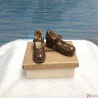 818310 Sekiguchi Momoko 1/6 Size Plastic Doll Shoes - Fashion Strap Shoe Brown