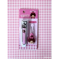 139014 Color Monchhichi Nail Cutter with Mascot - Pink 139014 Color Monchhichi Nail Cutter with Mascot - Pink