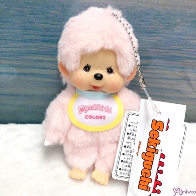 226948 Monchhichi SS Size Colors Keychain Mascot PINK (One Piece) ~ 226948 Monchhichi SS Size Colors Keychain Mascot PINK (One Piece) ~