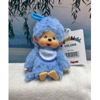 204106-BL Monchhichi SS Size Colors Mascot with Plastic Keychain Blue 204106-BL Monchhichi SS Size Colors Mascot with Plastic Keychain Blue