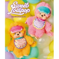 227020+227037 Sweet Lollipop Monchhichi SS Size Keychain Mascot Pink & Orange - PRE-ORDER 227020+227037 Sweet Lollipop Monchhichi SS Size Keychain Mascot Pink & Orange - PRE-ORDER
