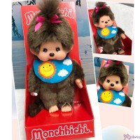 233748 Monchhichi 20cm Move Eyes with 2 Sides Fashion -Sun Bib and Moon Quilt 