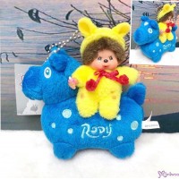 Monchhichi x Rody Horse 11cm Plush Mascot Ball Chain Blue 238970