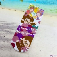 353282 Monchhichi Adult Socks 100% Cotton (Size 22-24cm) - Grape 353282 Monchhichi Adult Socks 100% Cotton (Size 22-24cm) - Grape