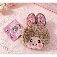 55334 Monchhichi 10 x 10cm Plush Coin Bag with Buckle - Chimutn ~ NEW 55334 Monchhichi 10 x 10cm Plush Coin Bag with Buckle - Chimutn ~ NEW