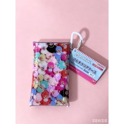 583263 Monchhichi 11.5 x 6.5cm Multi Clear Case with Camping Hook - Colorful 583263 Monchhichi 11.5 x 6.5cm Multi Clear Case with Camping Hook - Colorful