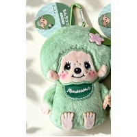 58397 Monchhichi Coin Bag Plush Pouch Mascot ~ Matcha Green Tea Boy 58397 Monchhichi Coin Bag Plush Pouch Mascot ~ Matcha Green Tea Boy