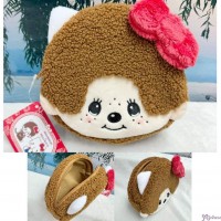 591281 Monchhichi x Hello Kitty 15.5 x 14.5cm Makeup Bag ~ LAST ONE 591281 Monchhichi x Hello Kitty 15.5 x 14.5cm Makeup Bag ~ LAST ONE