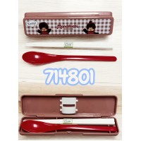 714801 Monchhichi 18cm Adult Chopsticks + Spoon Set Checker (Made in Japan) 714801 Monchhichi 18cm Adult Chopsticks + Spoon Set Checker (Made in Japan)
