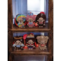 LMCset Monchhichi 10cm Acrylic Diamond Mascot 6pcs Set ~ Japan Limited ~ LAST LMCset Monchhichi 10cm Acrylic Diamond Mascot 6pcs Set ~ Japan Limited ~ LAST