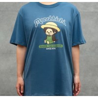 MO1162-262LLBLE Monchhichi Mon Mon Farm 100% Cotton Adult Tee Blue LL Size MO1162-262LLBLE Monchhichi Mon Mon Farm 100% Cotton Adult Tee Blue LL Size