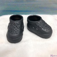 Monchhichi S Size Doll Shoes Plastic Sneaker Black XA57-E