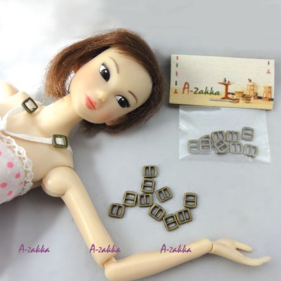 NDA021CPR Doll Dress DIY Crafts Mini Metal Buckle Copper 10pcs NDA021CPR Doll Dress DIY Crafts Mini Metal Buckle Copper 10pcs