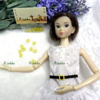 NDA021YEW Doll Dress DIY Crafts Mini Metal Buckle Yellow 10pcs NDA021YEW Doll Dress DIY Crafts Mini Metal Buckle Yellow 10pcs
