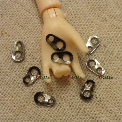 NDA072DGY Material 6mm Mini Plate Metal Zipper Head Dark Grey NDA072DGY Material 6mm Mini Plate Metal Zipper Head Dark Grey
