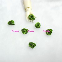 NDA075GRN DIY Materials 7mm Ribbon Rose Flower Green (10pcs) NDA075GRN DIY Materials 7mm Ribbon Rose Flower Green (10pcs)