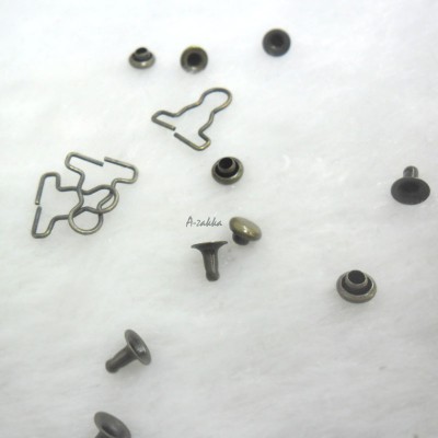 NDA116CPR DIY 4mm Mini Overall Suspender Buckle COPPER (10 Set) NDA116CPR DIY 4mm Mini Overall Suspender Buckle COPPER (10 Set)