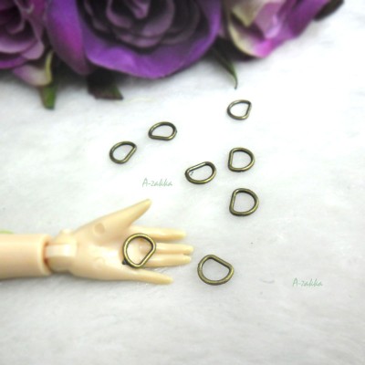 NDA136CPR BJD DIY Craft 6mm D-Ring Buckle Antique Brass (20pcs) NDA136CPR BJD DIY Craft 6mm D-Ring Buckle Antique Brass (20pcs)