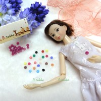 NDB001RSE Doll Dress Crafts Part Tiny Button Round 4mm S Rose NDB001RSE Doll Dress Crafts Part Tiny Button Round 4mm S Rose