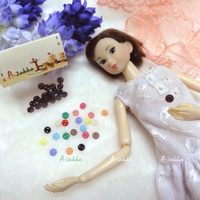 NDB002BLK Doll Dress Accessory Tiny Button Circular 5mm S Black NDB002BLK Doll Dress Accessory Tiny Button Circular 5mm S Black