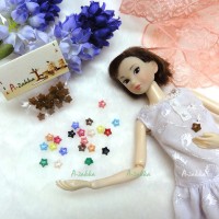 NDB005BRN Doll Dress DIY Sewing Tool Button Star 6.5mm Brown NDB005BRN Doll Dress DIY Sewing Tool Button Star 6.5mm Brown