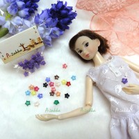 NDB005PUE Doll Dress DIY Sewing Tiny Button Star 6.5mm Purple NDB005PUE Doll Dress DIY Sewing Tiny Button Star 6.5mm Purple