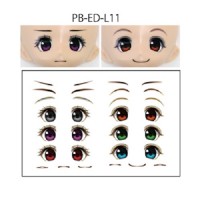 PB-ED-L11 Japan PARABOX 10mm Eye Decal Sticker 11 for L-BOcCLE Solid Eye Head PB-ED-L11 Japan PARABOX 10mm Eye Decal Sticker 11 for L-BOcCLE Solid Eye Head