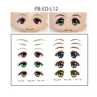 PB-ED-L12 Japan PARABOX 10mm Eye Decal Sticker 12 for L-BOcCLE Solid Eye Head PB-ED-L12 Japan PARABOX 10mm Eye Decal Sticker 12 for L-BOcCLE Solid Eye Head