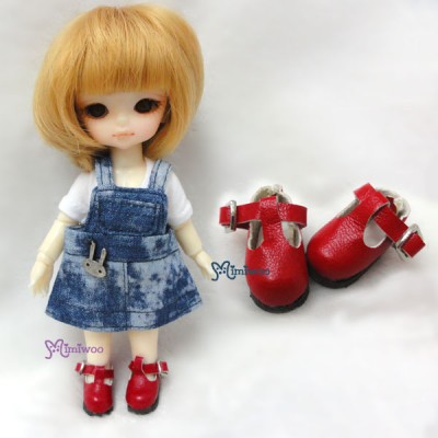 Middie B 2.2cm Doll Shoes Maryjane Red SBB002RED Middie B 2.2cm Doll Shoes Maryjane Red SBB002RED