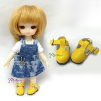 SBB002YEW Middie Blythe Obitsu 11cm Figure 2.2cm Doll Shoes Maryjane Yellow SBB002YEW Middie Blythe Obitsu 11cm Figure 2.2cm Doll Shoes Maryjane Yellow