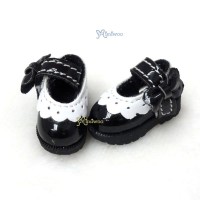 SHP112BLK  Mimiwoo 3.3cm Mary Jane Strap Shoes Black