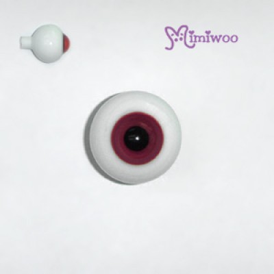 TE20HB15 20mm Glass Eye Pattern Red TE20HB15 20mm Glass Eye Pattern Red