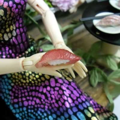 TPS019TUA 1/6 Bjd Doll Miniature Japanese Mini Sushi Tuna Fish