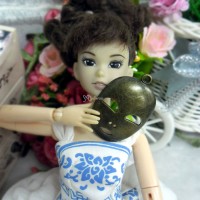 1/6 Bjd Miniature Mini Metal Beijing Opera Mask Copper TPS046CPR 1/6 Bjd Miniature Mini Metal Beijing Opera Mask Copper TPS046CPR