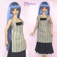 TSD186 bjd SD DD Luts OB Doll outfit Green Stripes Tank Top TSD186 bjd SD DD Luts OB Doll outfit Green Stripes Tank Top